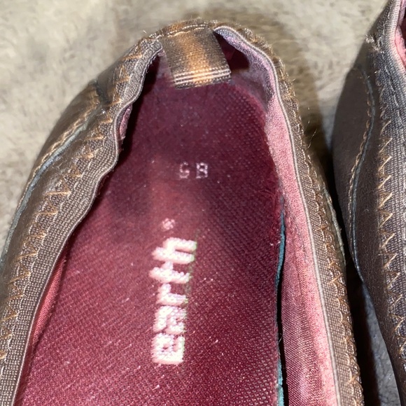 Earth Chocolate Leather Slip-Ons - Picture 4 of 5